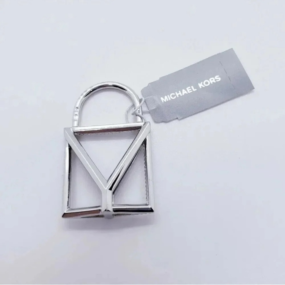 Michael Kors Sterling Silver Oversized Lock Charm - Picture 5 of 5
